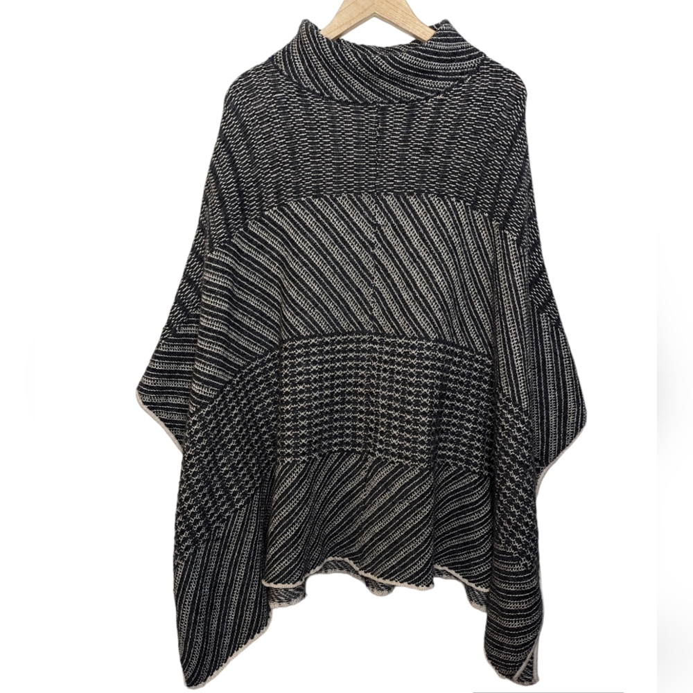 Lane Bryant Wool Blend Turtleneck Sweater Poncho